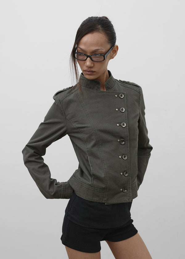 [MADE] Lesa Diagonal Cotton Jacket