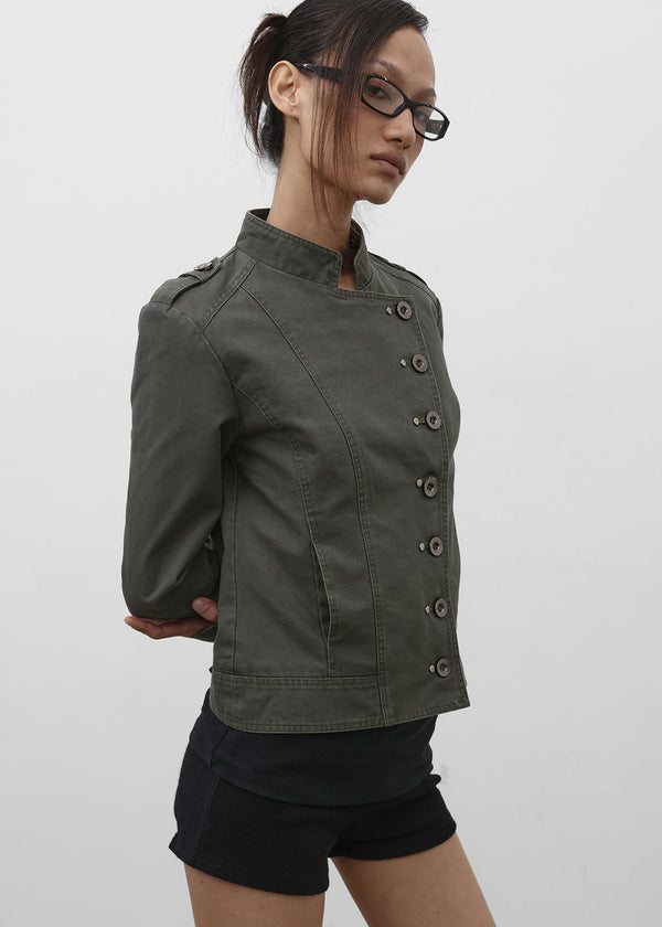 [MADE] Lesa Diagonal Cotton Jacket