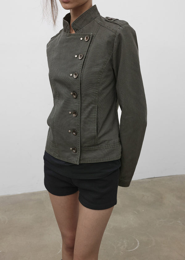 [MADE] Lesa Diagonal Cotton Jacket