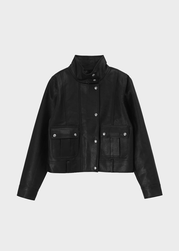 [MADE] Copea High-Neck Leather Jacket