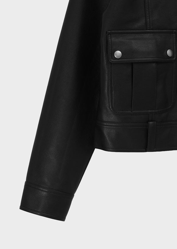 [MADE] Copea High-Neck Leather Jacket