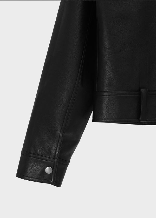 [MADE] Copea High-Neck Leather Jacket