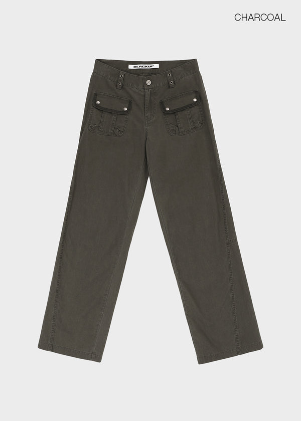 [MADE] Tappy Low-waisted Straight Cotton Pants