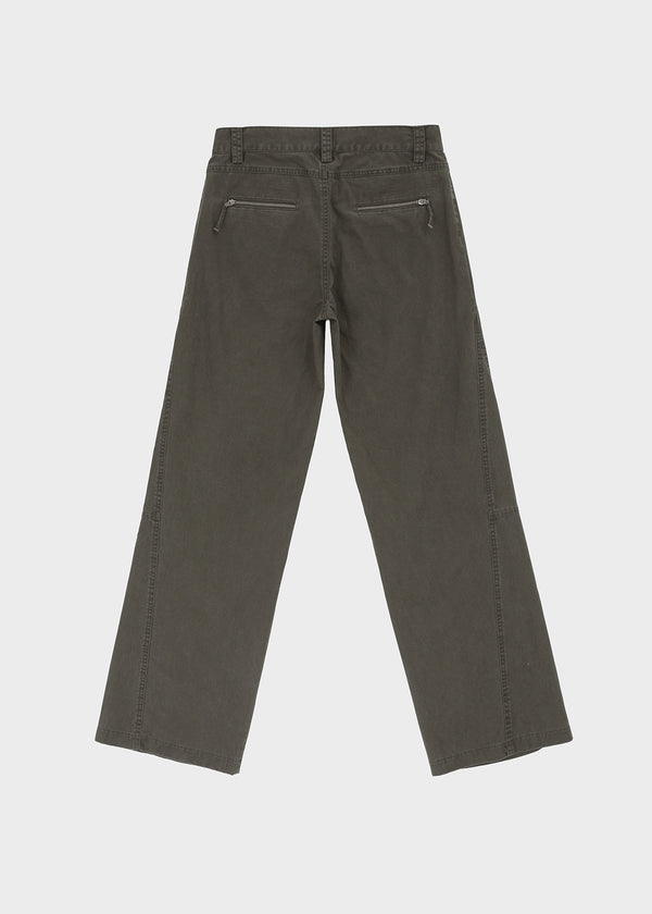 [MADE] Tappy Low-waisted Straight Cotton Pants