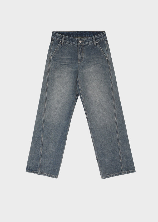 [MADE] Tecon Cutout Wide Denim Pants