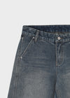 [MADE] Tecon Cutout Wide Denim Pants