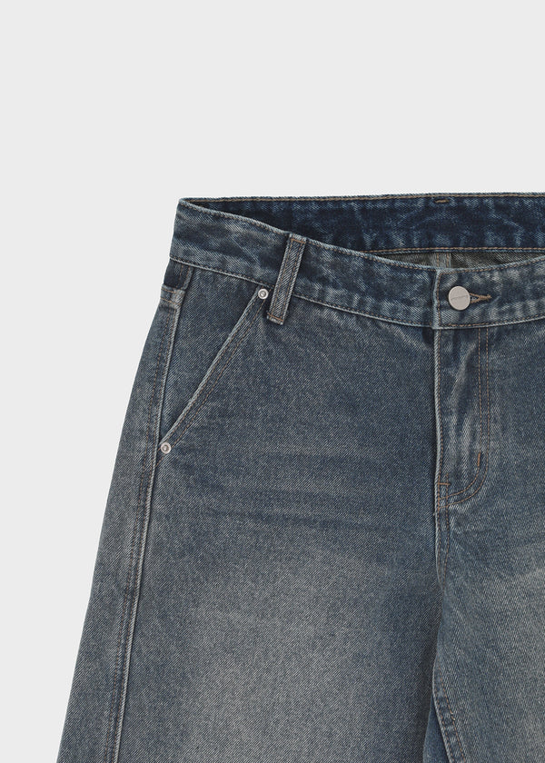 [MADE] Tecon Cutout Wide Denim Pants