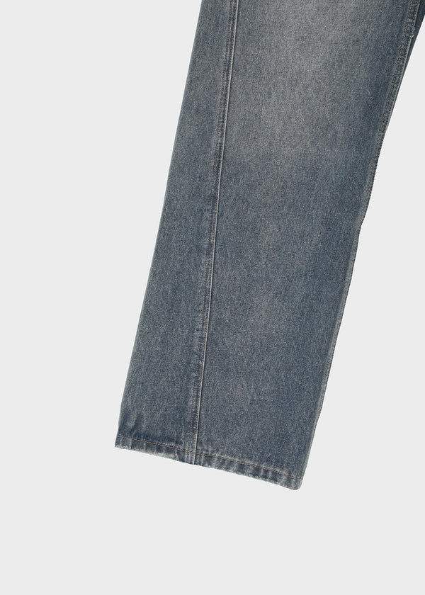 [MADE] Tecon Cutout Wide Denim Pants