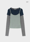 [MADE] Toke SET - Layered Long Sleeve Tee, Sleeveless