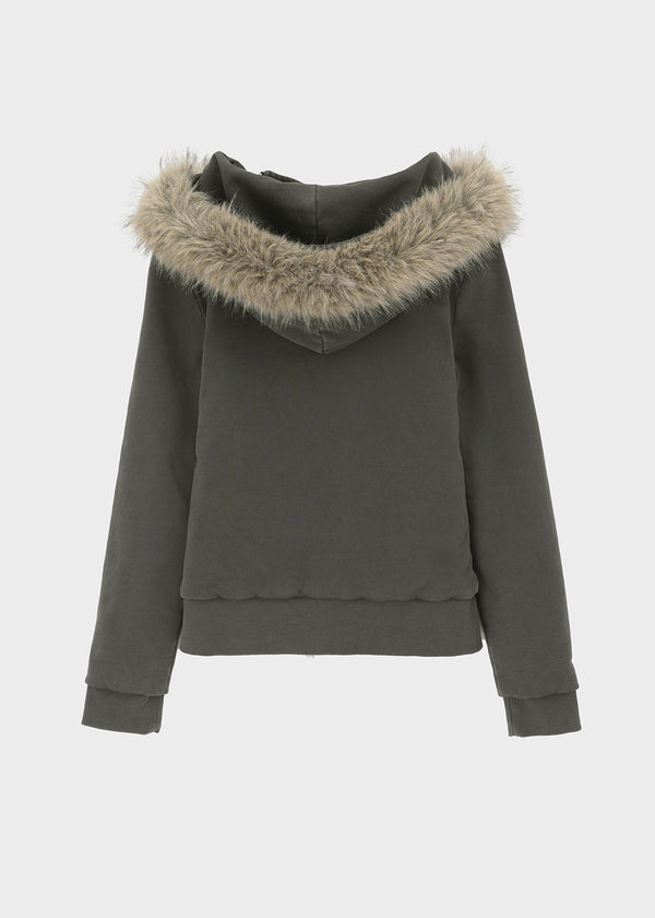 [MADE] Partu Diagonal Zip-up Hoodie (3oz)