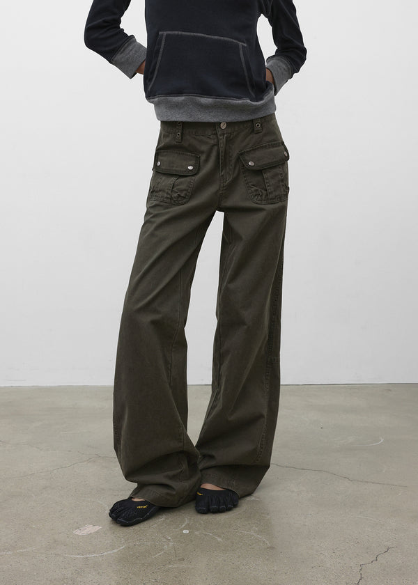 [MADE] Tappy Low-waisted Straight Cotton Pants