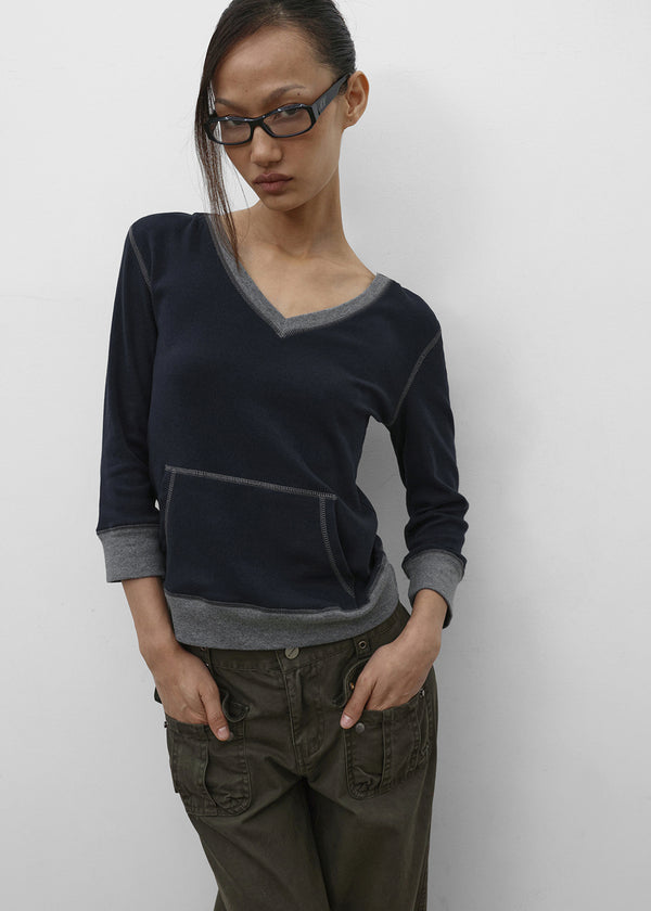 [MADE] Soffel V-neck Hooded Sleeveless Tee