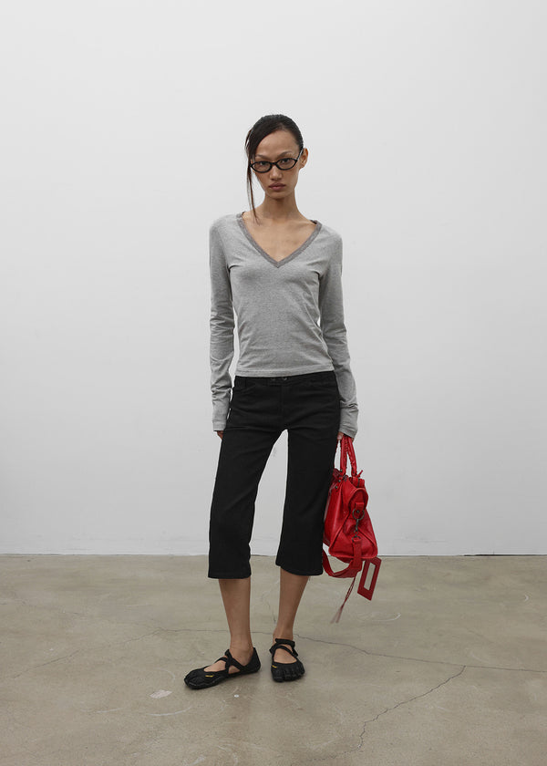 [MADE] Meldea Button Capri Pants