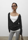 [MADE] Elophy Wrap Long Sleeve Tee