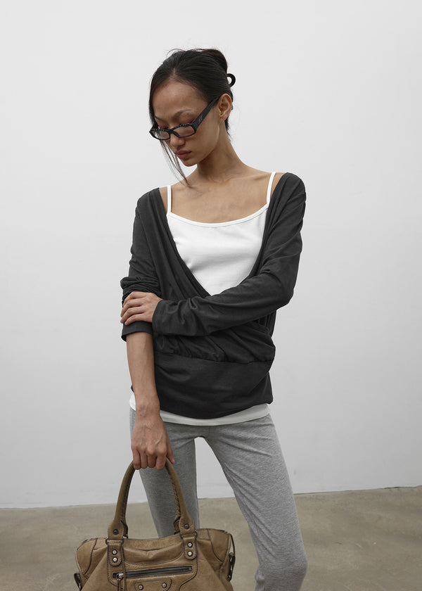 [MADE] Elophy Wrap Long Sleeve Tee