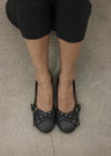 [MADE] Mobea Buckle Leather Flat Shoes