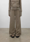 [MADE] Anus Low-Waist Wide Elastic Pants (Available as a Set)