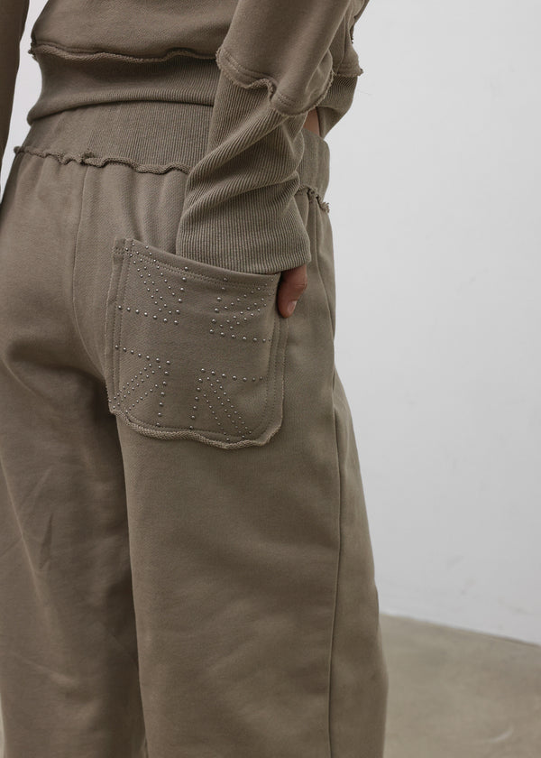 [MADE] Anus Low-Waist Wide Elastic Pants (Available as a Set)
