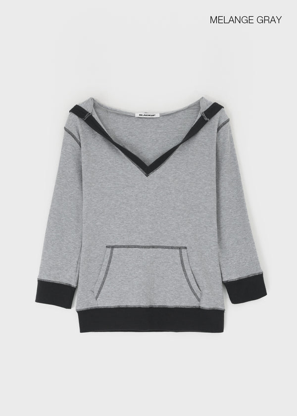 [MADE] Soffel V-neck Hooded Sleeveless Tee