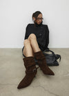 [MADE] Gelam Suede Wrinkle Mid-calf Boots