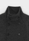 [MADE] Molte Double-Button Slim Short Coat (30% Wool)