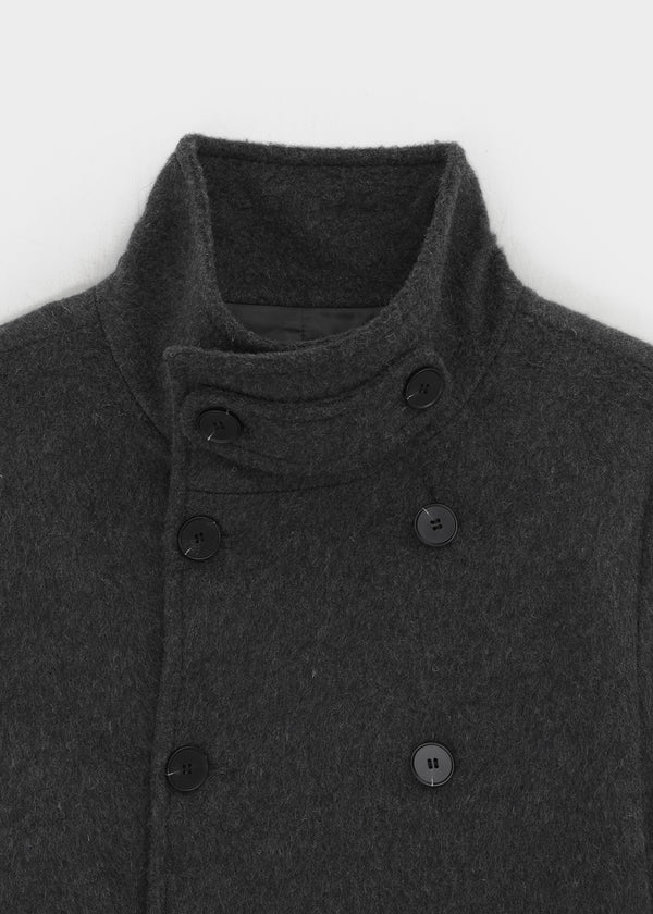 [MADE] Molte Double-Button Slim Short Coat (30% Wool)