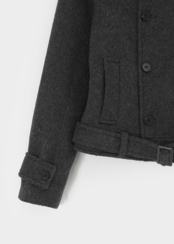 [MADE] Molte Double-Button Slim Short Coat (30% Wool)