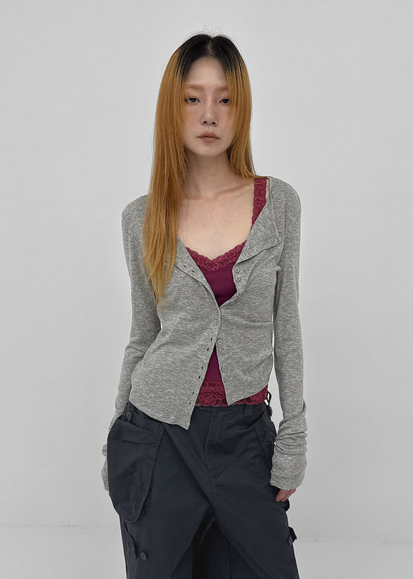 [MADE] Tenlua Wool Tencel Round Cardigan (50% Tencel)