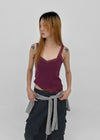 Tlon lace sleeveless top