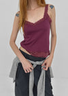 Tlon lace sleeveless top