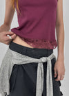 Tlon lace sleeveless top