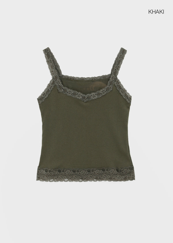 Tlon lace sleeveless top