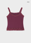 Tlon lace sleeveless top