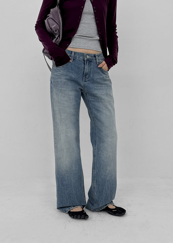 Skullk Low-waisted Denim Pants
