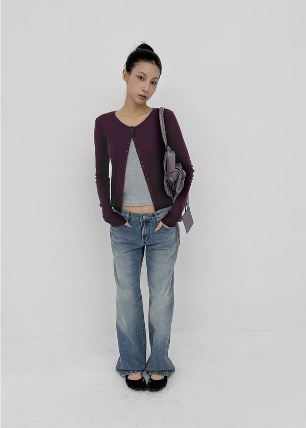 Skullk Low-waisted Denim Pants