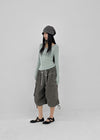 (UNISEX) Clande Banding Cargo Bermuda Shorts