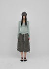 (UNISEX) Clande Banding Cargo Bermuda Shorts