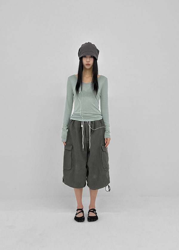 [MADE] Tenlua Wool Tencel V-Neck Long Sleeve Tee (50% Tencel)