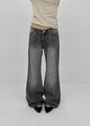 Rush wide denim pants