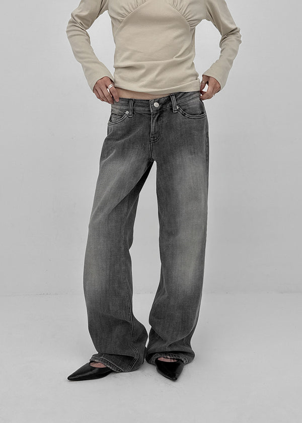 Rush wide denim pants