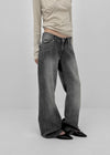 Rush wide denim pants