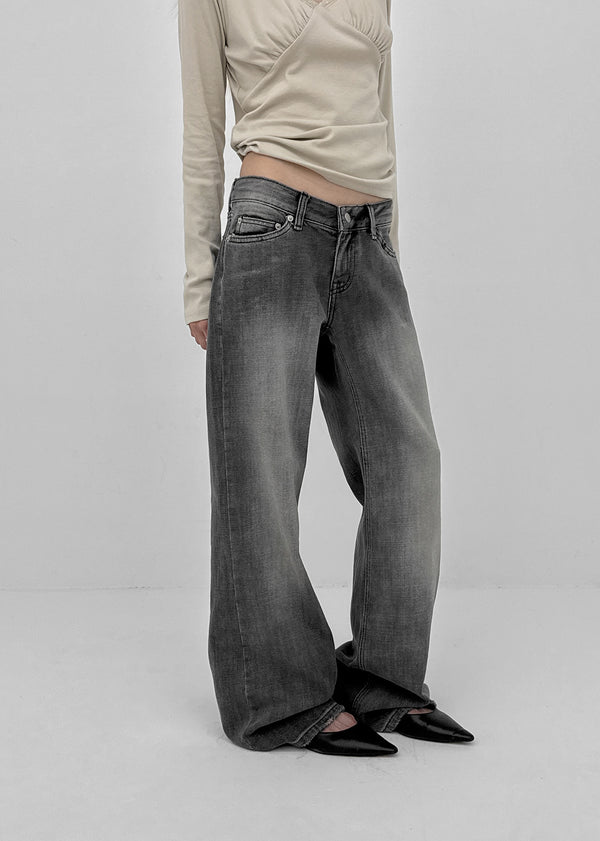 Rush wide denim pants