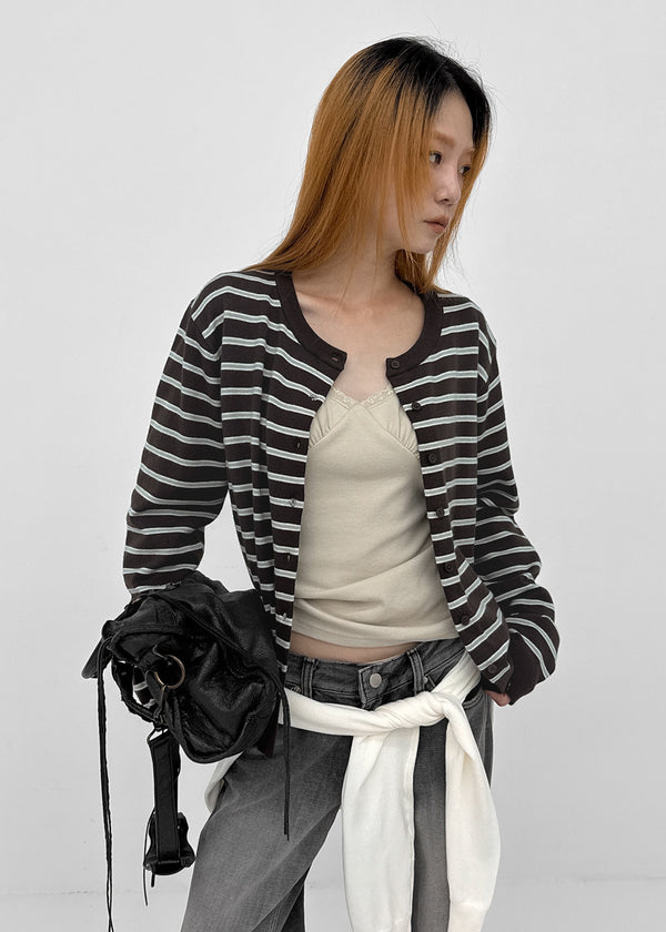 [MADE] Phoneradi Striped Knit Cardigan