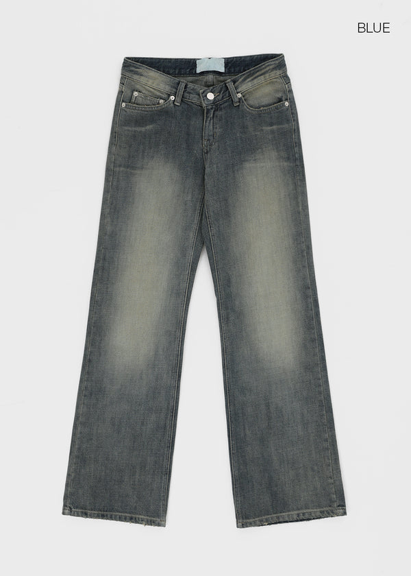 Rush wide denim pants