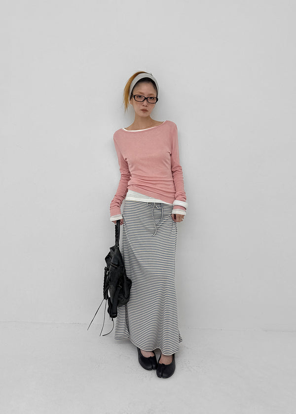 Tille banding long skirt