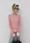 [MADE] Tenlua Wool Tencel Boat Neck Long Sleeve Tee (50% Tencel)