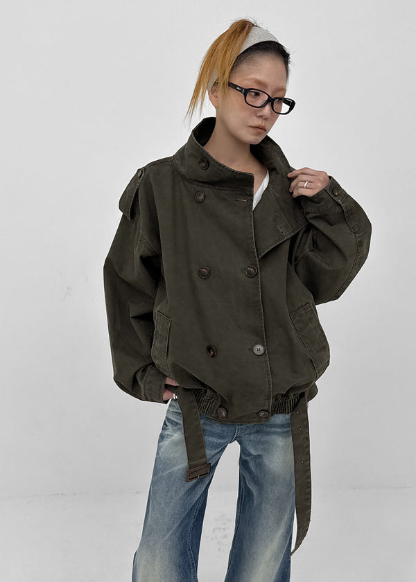 [MADE] Hertz Cotton High-Neck Double-Button Jumper