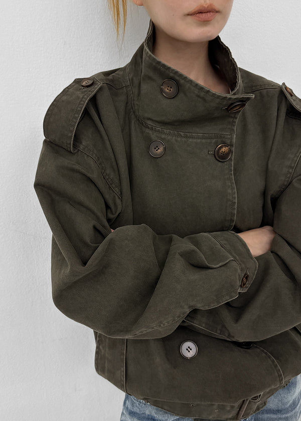[MADE] Hertz Cotton High-Neck Double-Button Jumper