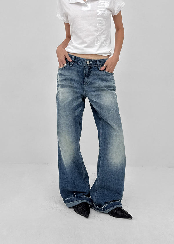 Lamang Wide Bootcut Denim Pants