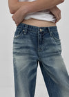 Lamang Wide Bootcut Denim Pants